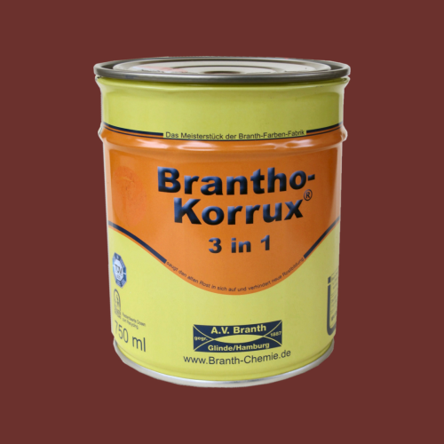 Brantho Korrux 3in1 rotbraun RAL3009 750ml