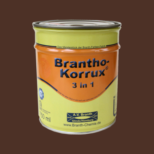 Brantho Korrux 3in1 braun RAL8016 750ml