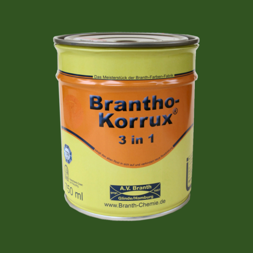 Brantho Korrux 3in1 naturgrün RAL0610 750ml