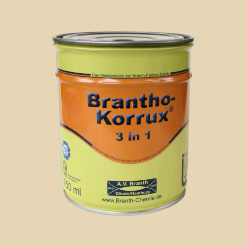 Brantho Korrux 3in1 hellelfenbein RAL1015 750ml