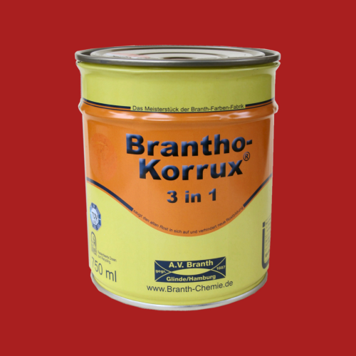Brantho Korrux 3in1 siegelrot RAL3000 750ml