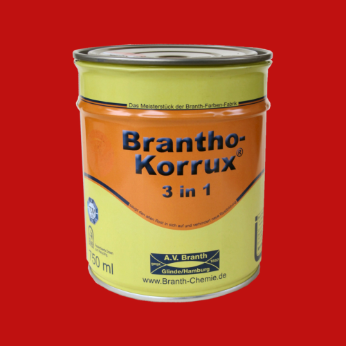 Brantho Korrux 3in1 verkehrsrot RAL3020 750ml