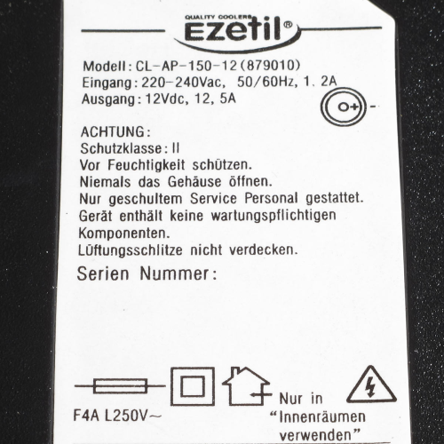 Netzteil für Kompressor- Kuehl- Boxen - Schaenke 12,5A 13V