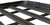 UPRACK Dachtraeger Alu schwarz 2493 x 1477mm, ohne Fußsatz